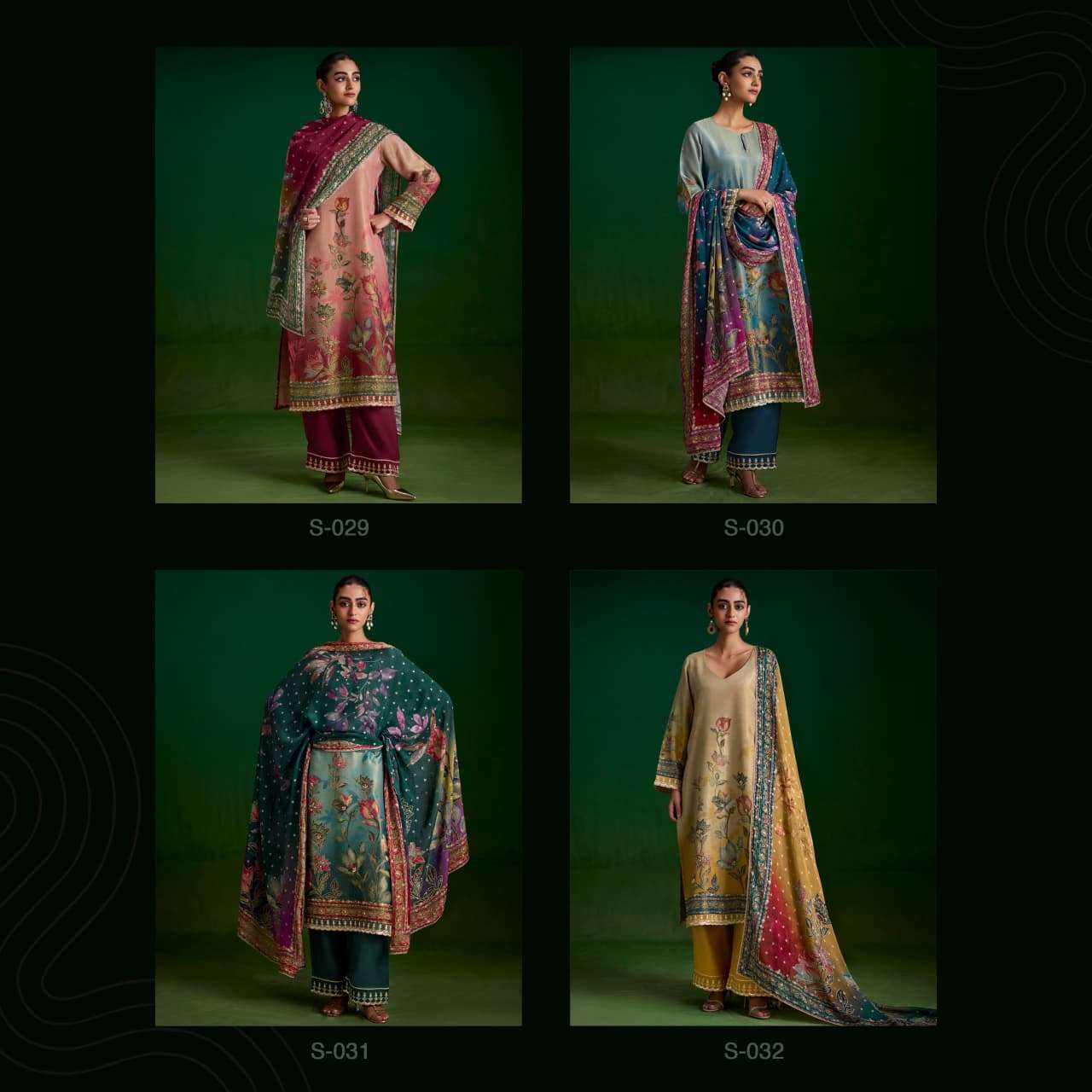 SOHNI SUFI VOL 100 RICH TYPE LIGHT DESIGN SALWAR SUIT UNSTITCH EXPORT